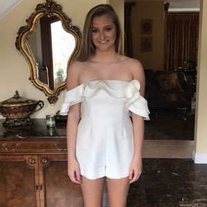 C/MEO Collective white romper size medium